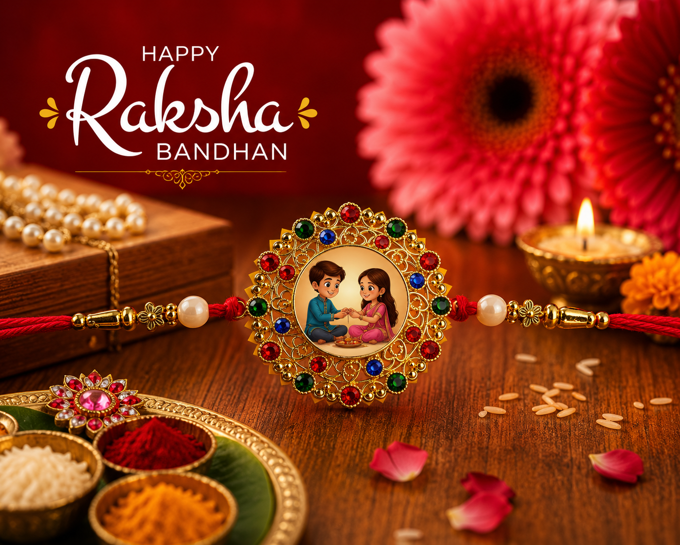 Traditional Round Rakhi